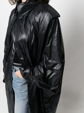 Saint Laurent shoulder-pad Oversized Trench Coat BLACK