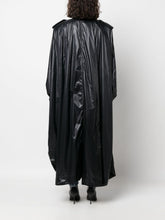 Saint Laurent shoulder-pad Oversized Trench Coat BLACK