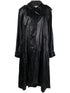 Saint Laurent shoulder-pad Oversized Trench Coat BLACK
