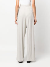 Fabiana Filippi High-Waisted Pleated Wool Wide-Leg Trousers White
