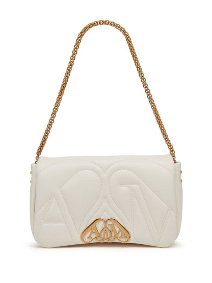 The Seal Shoulder Bag in Ivory White