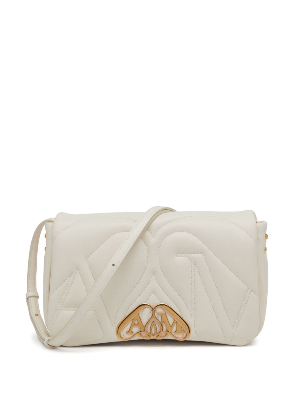 The Seal Shoulder Bag in Ivory White