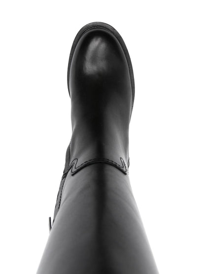 ASH Faith Leather Boots Black