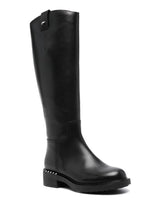 ASH Faith Leather Boots Black