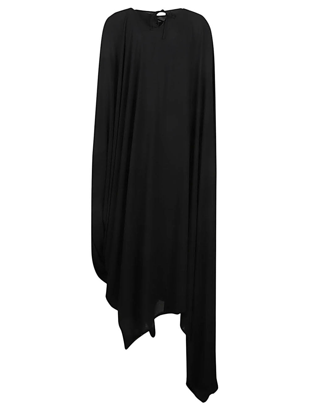 Balenciaga All In Draped Midi Dress Black