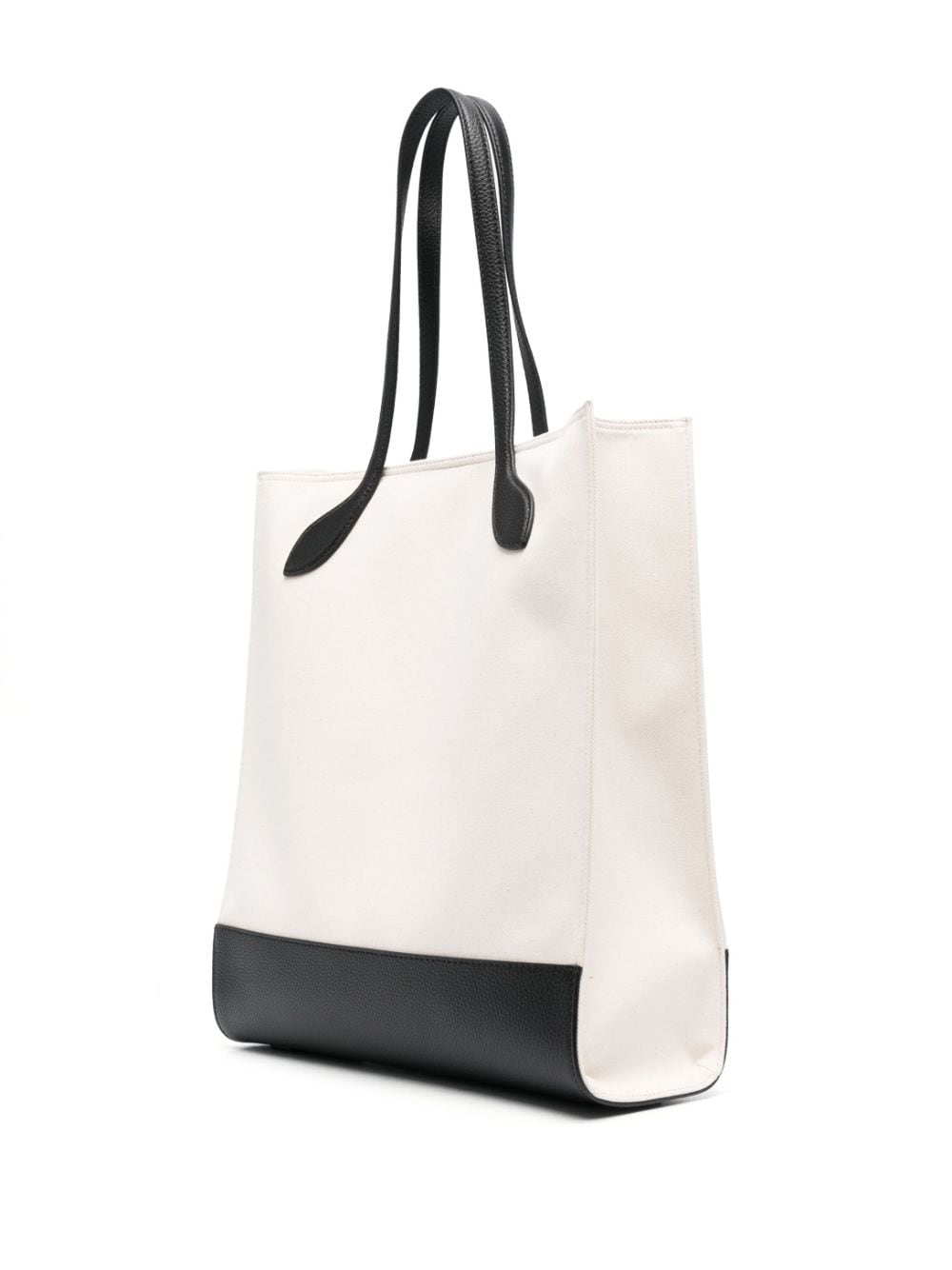 Bally Logo-Print Calf Leather Tote Bag White White