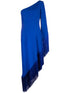 TALLER MARMO PRE Aventador Fringed Asymmetric Dress Blue