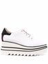 Stella McCartney Elyse Platform Ridged Sole Sneakers in White