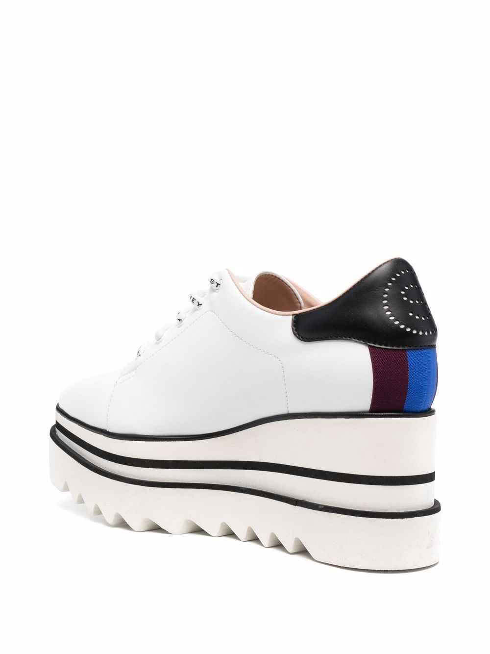 Stella McCartney Elyse Platform Ridged Sole Sneakers in White