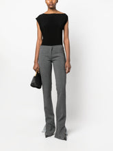 Norma Kamali Asymmetric Sleeveless Stretch Top Black