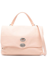 Zanellato Postina Small Grained Calf Leather Shoulder Bag Powder