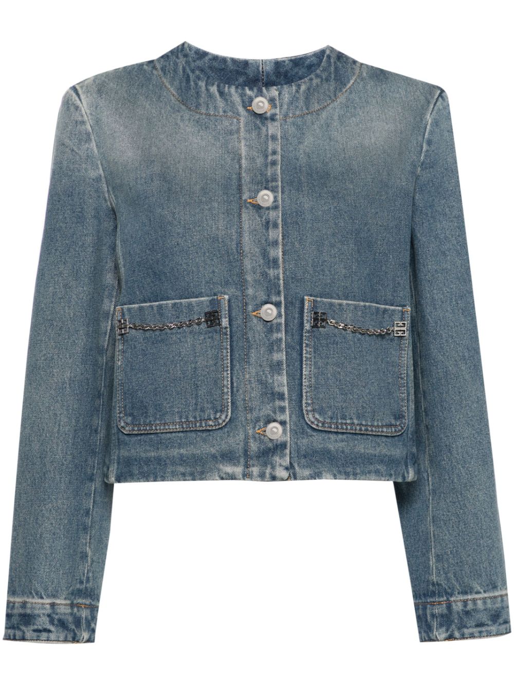 Givenchy Cotton Denim Jacket Blue