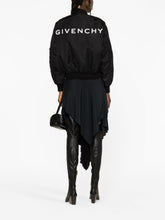Givenchy Logo Nylon Bomber Jacket Black