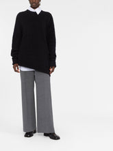 Maison Margiela Four-Stitch Brushed Cotton-Blend Sweater Black
