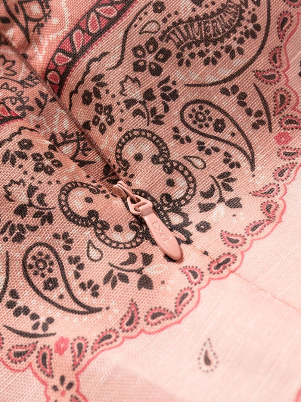Zimmermann Bandana Print Linen And Silk Mini Dress Pink
