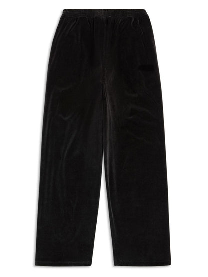 Balenciaga Logo-Embroidered Straight-Leg Track Pants Black