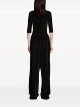 Balenciaga Logo-Embroidered Straight-Leg Track Pants Black