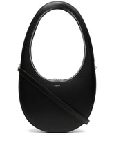 Coperni Swipe Small Black Leather Shoulder Bag Black