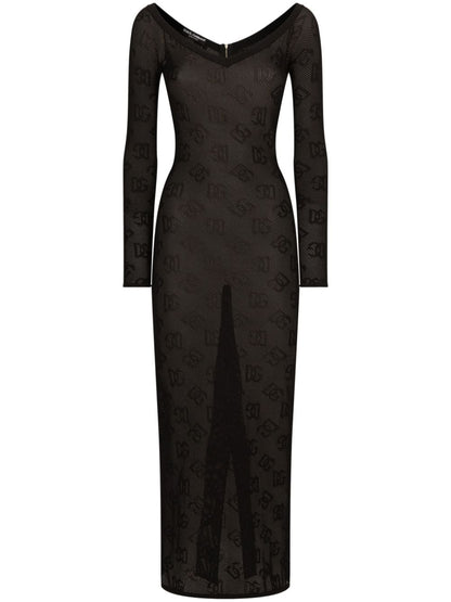 Dolce &amp; Gabbana jacquard logo Dress Black