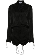 The Attico Jacquard Logo Mini Dress Black
