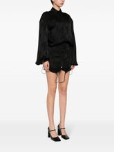 The Attico Jacquard Logo Mini Dress Black