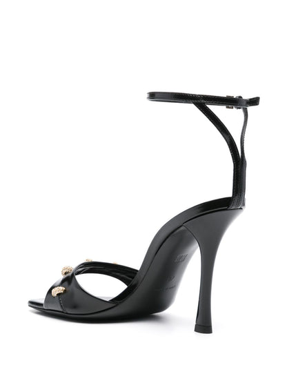 Givenchy Stitch Crystal-Embellished Sandals Black