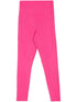 Adidas By Stella McCartney Panelled High-Waisted Stretch-Jersey legging Fuchsia