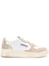 Autry Medalist Super Vintage Distressed Leather Sneakers Pink