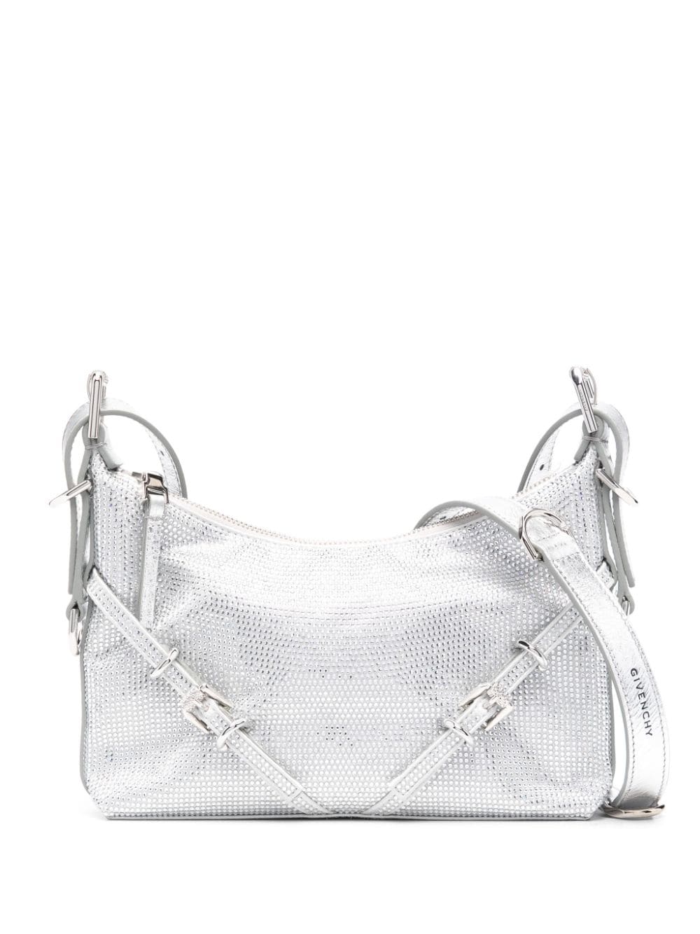 Givenchy Mini Voyou Crossbody Bag Silver