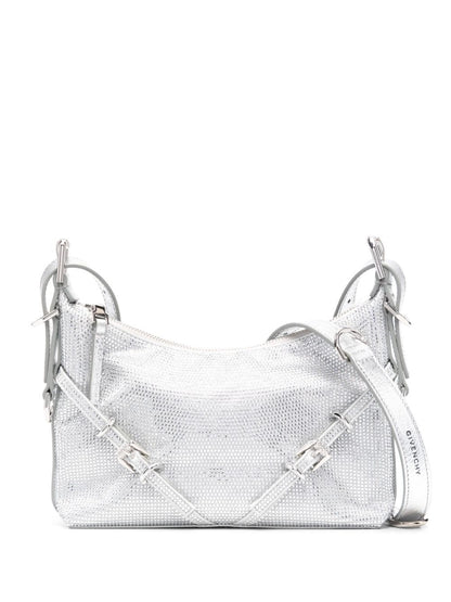 Givenchy Mini Voyou Crossbody Bag Silver