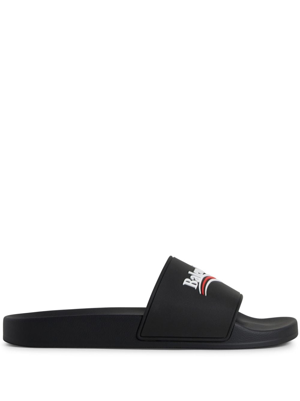 Balenciaga Rubber Pool Sandals Black black