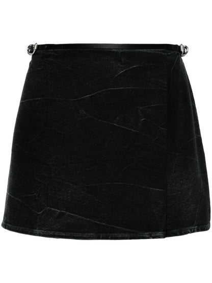Givenchy VoYou Denim Mini Skirts Black