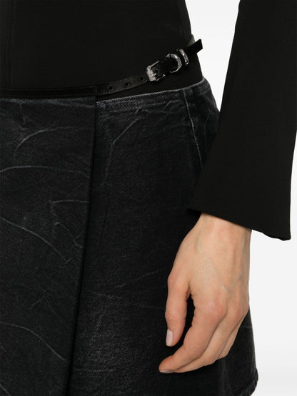 Givenchy VoYou Denim Mini Skirts Black
