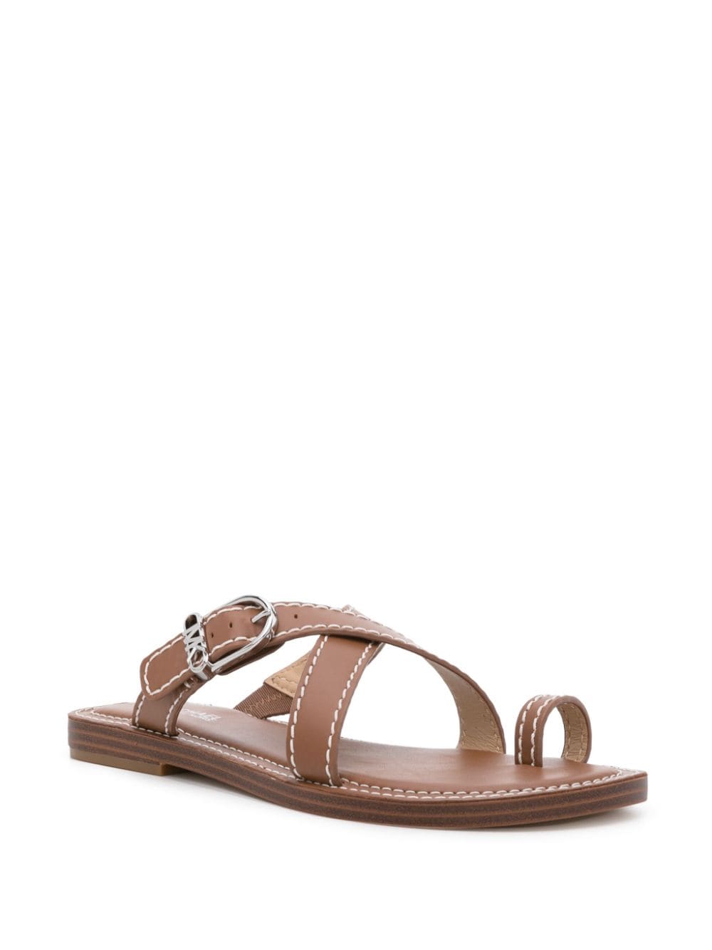 MMK Ashton Leather Sandals in Chocolate Brown Leather Brown
