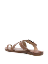 MMK Ashton Leather Sandals in Chocolate Brown Leather Brown
