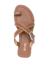 MMK Ashton Leather Sandals in Chocolate Brown Leather Brown