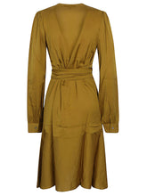Silk95Five Ananda silk short dress GOLD