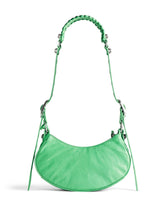Balenciaga Le Cagole XS Shoulder Bag in Green Lambskin Green