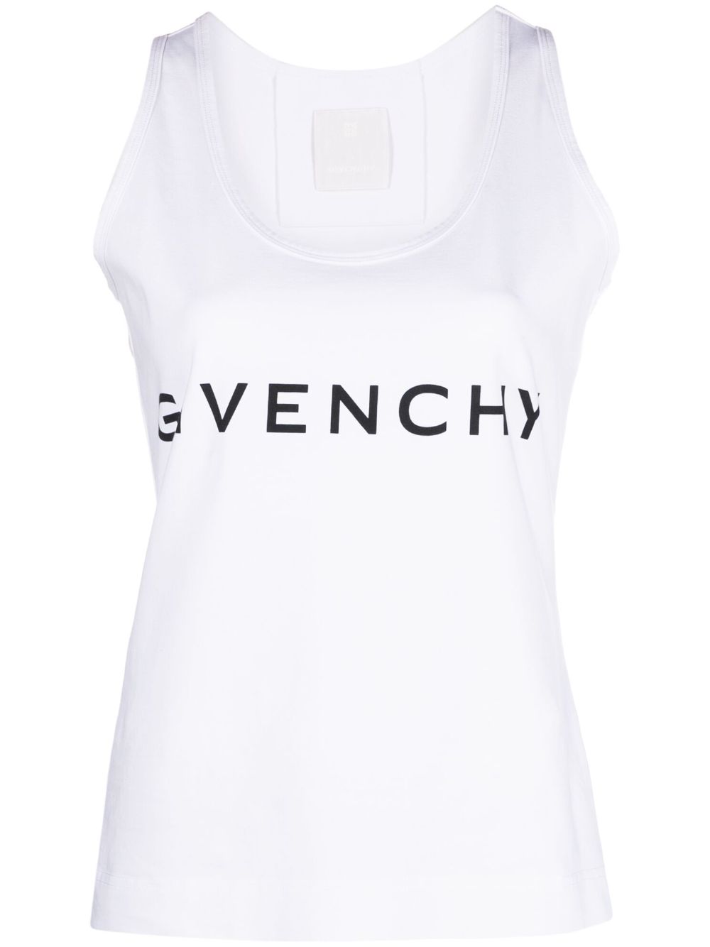 Givenchy Logo Cotton Tank Top White