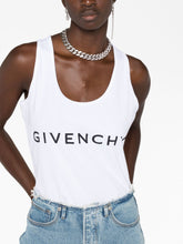 Givenchy Logo Cotton Tank Top White