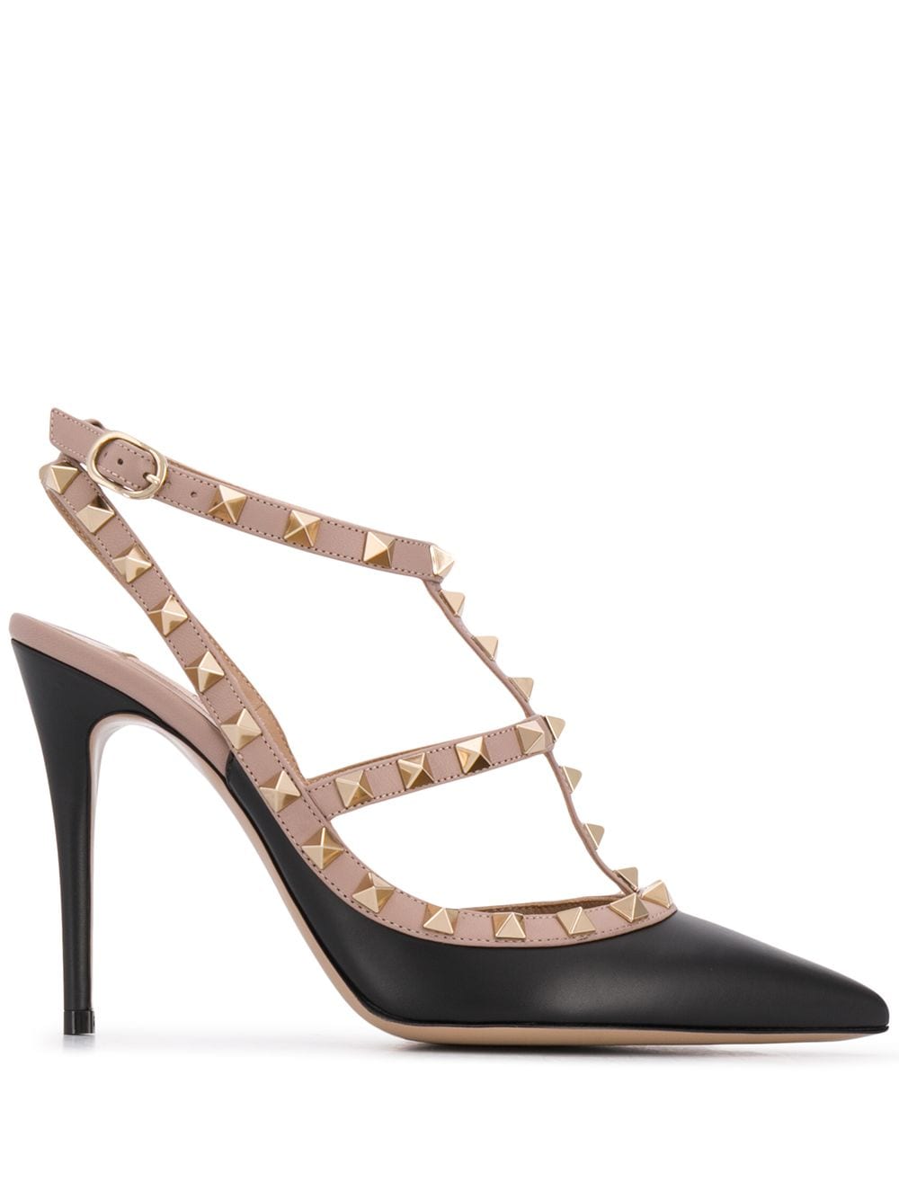 Valentino Garavani 105mm Rockstud Leather Pumps Black