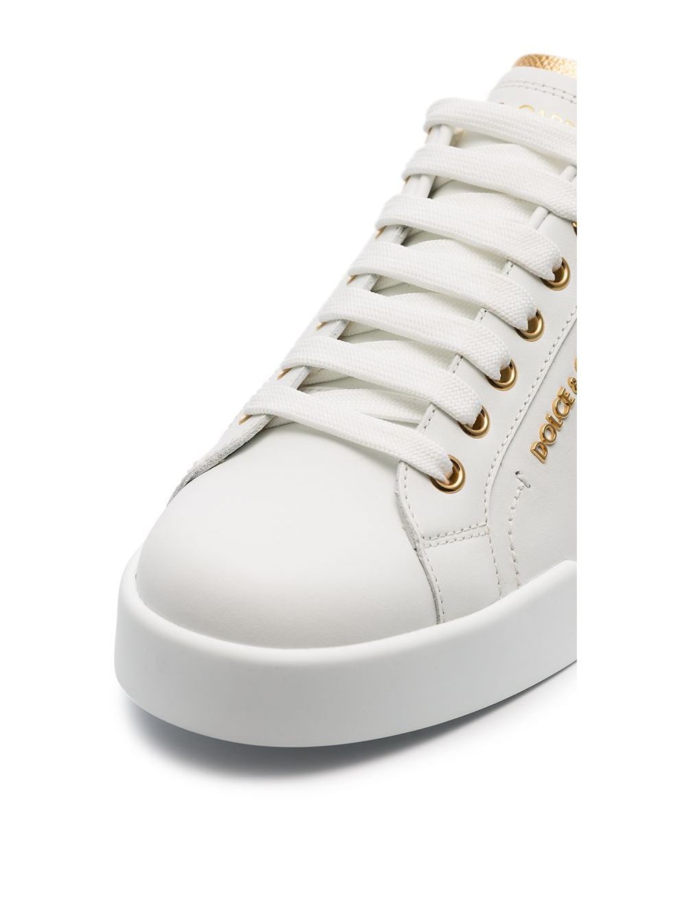 Golden Portofino logo lettering sneakers