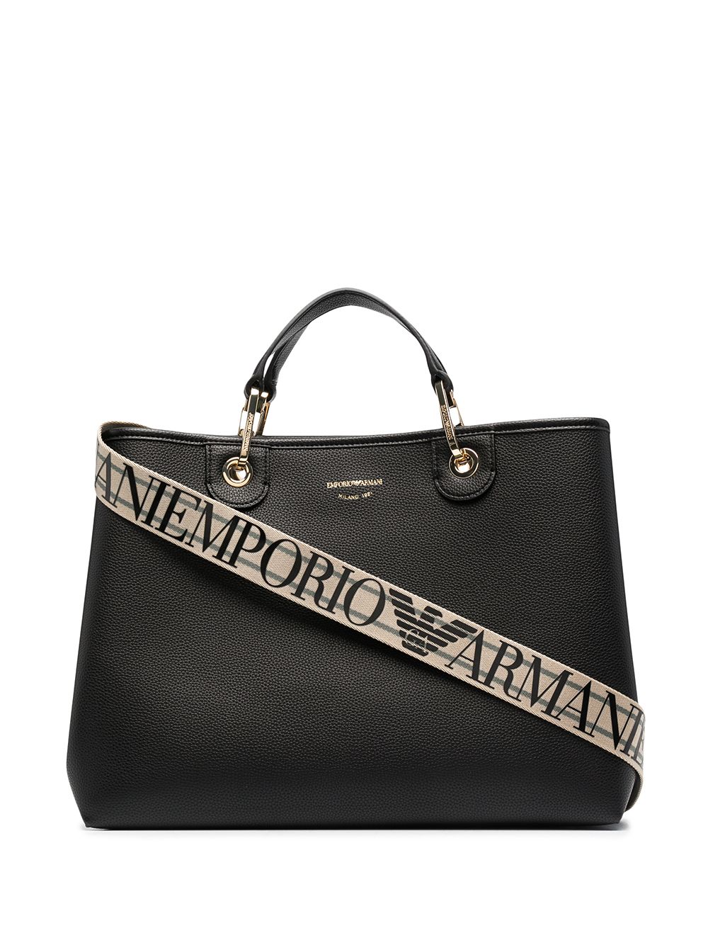 EMPORIO ARMANI CAPSULE tote Bag Black