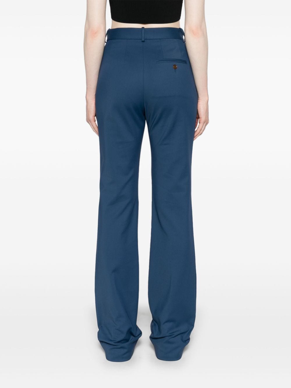 Vivienne Westwood Conscious Criteria Page High-Waisted Flared Trousers - Blue