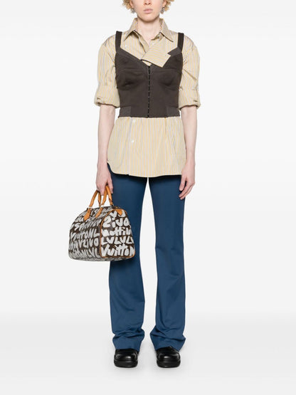 Vivienne Westwood Conscious Criteria Page High-Waisted Flared Trousers - Blue