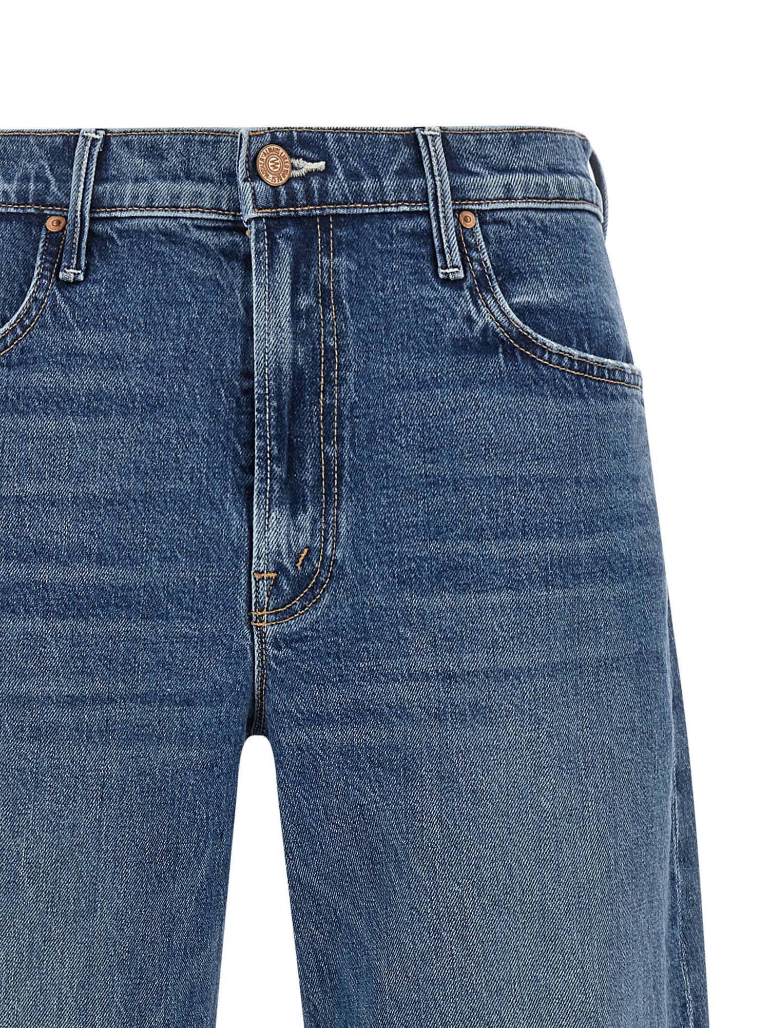 Mother The Mid Rise Maven Flood Jeans Blue