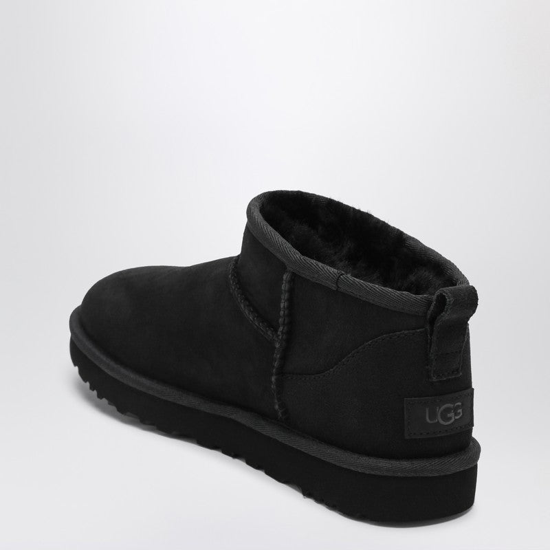 Ugg Classic Ultra Mini Ankle Boots Black