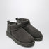 Ugg Classic Ultra Mini Grey Suede Ankle Boots Grey