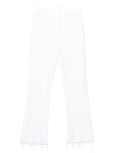 Mother The Hustler Ankle Fray’ Jeans White