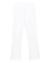 Mother The Hustler Ankle Fray’ Jeans White